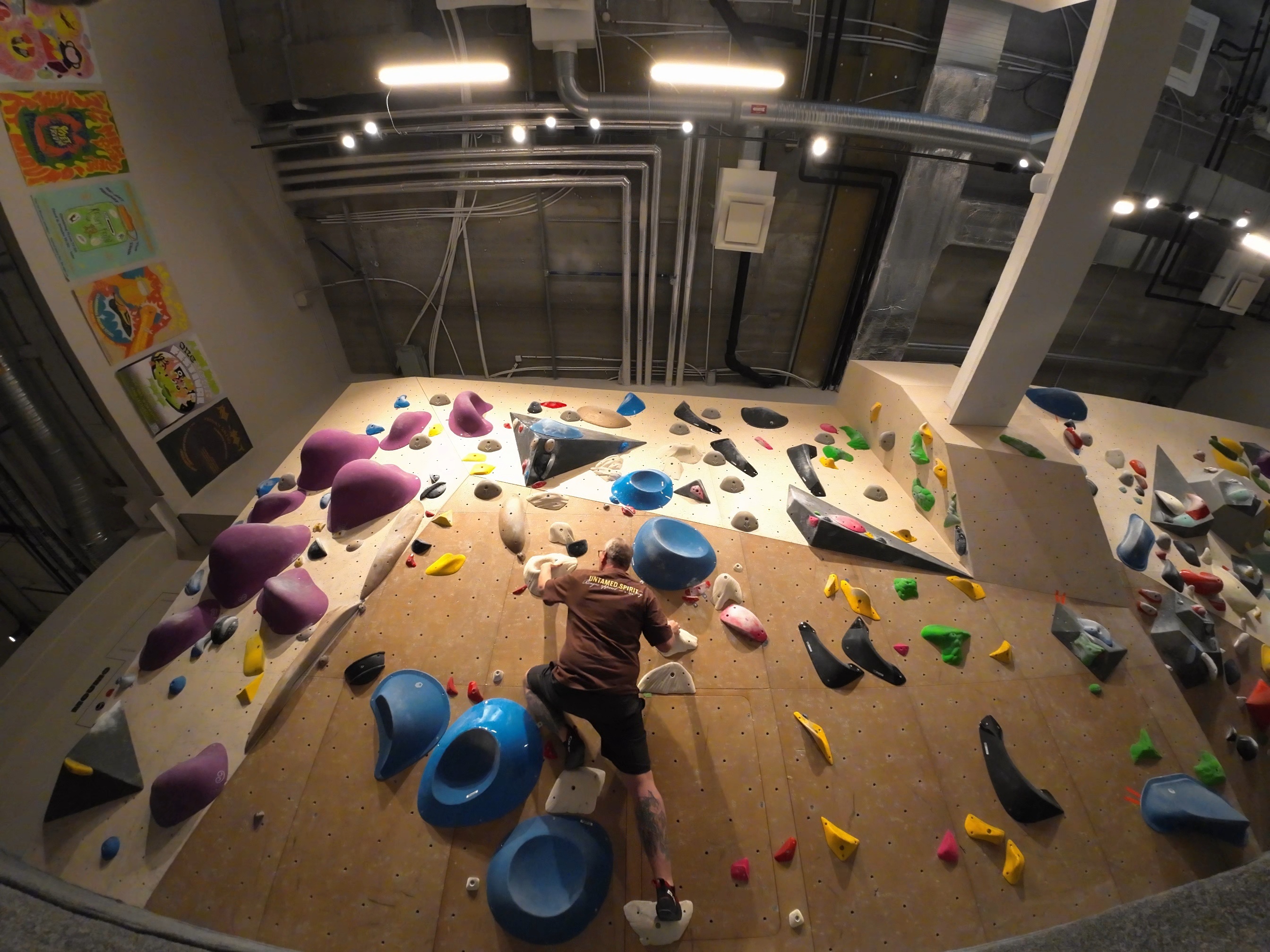 Moumo klätterhall på Södermalm 